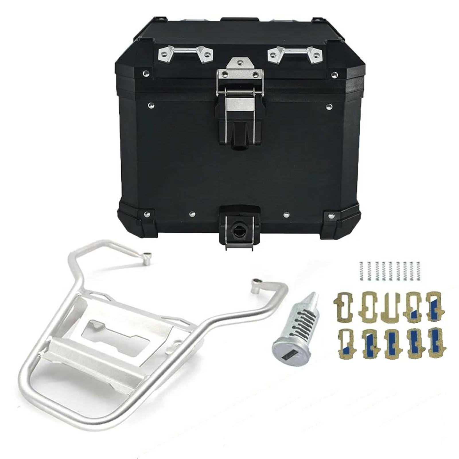 Motorrad Heckgepäckträger Für PAN America 1250 S PA1250 S Aluminium Box Gepäck Rack PANAMERICA1250 2021 2020 Schwanz Fall Pannier Sattel Halter Motorrad Gepäckträger(BK case SL Rack) von NOKRGQW