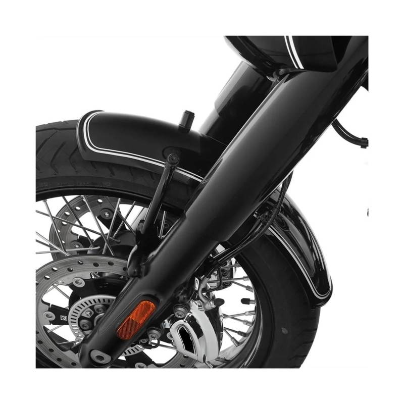 Motorrad Kotflügel Für R18 R 18 Vorderrad Kotflügel RockBob Stil 2020 2021 2022 2023 Metall Vordere Kotflügel Motorrad Zubehör Ersatz Motorrad Rad Kotflügel(Bright Black) von NOKRGQW