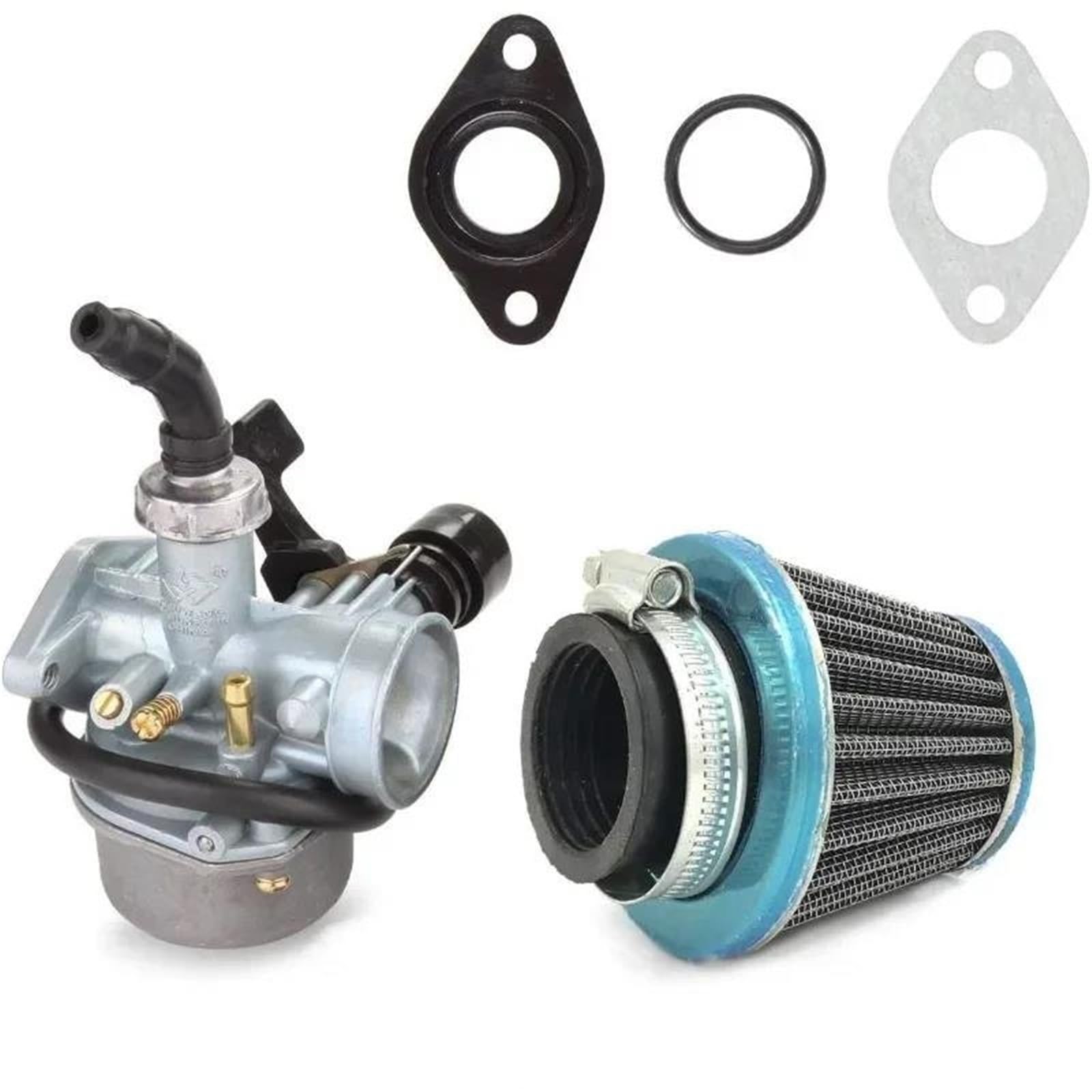 Roller Vergaser Für 50cc 70cc 80cc 90cc 110cc 125cc ATV Dirt Pit Bike CRF ATV PZ19 35mm Vergaser Mit Kraftstofffilter Und Luftfilter Vergaser Motor von NOKRGQW