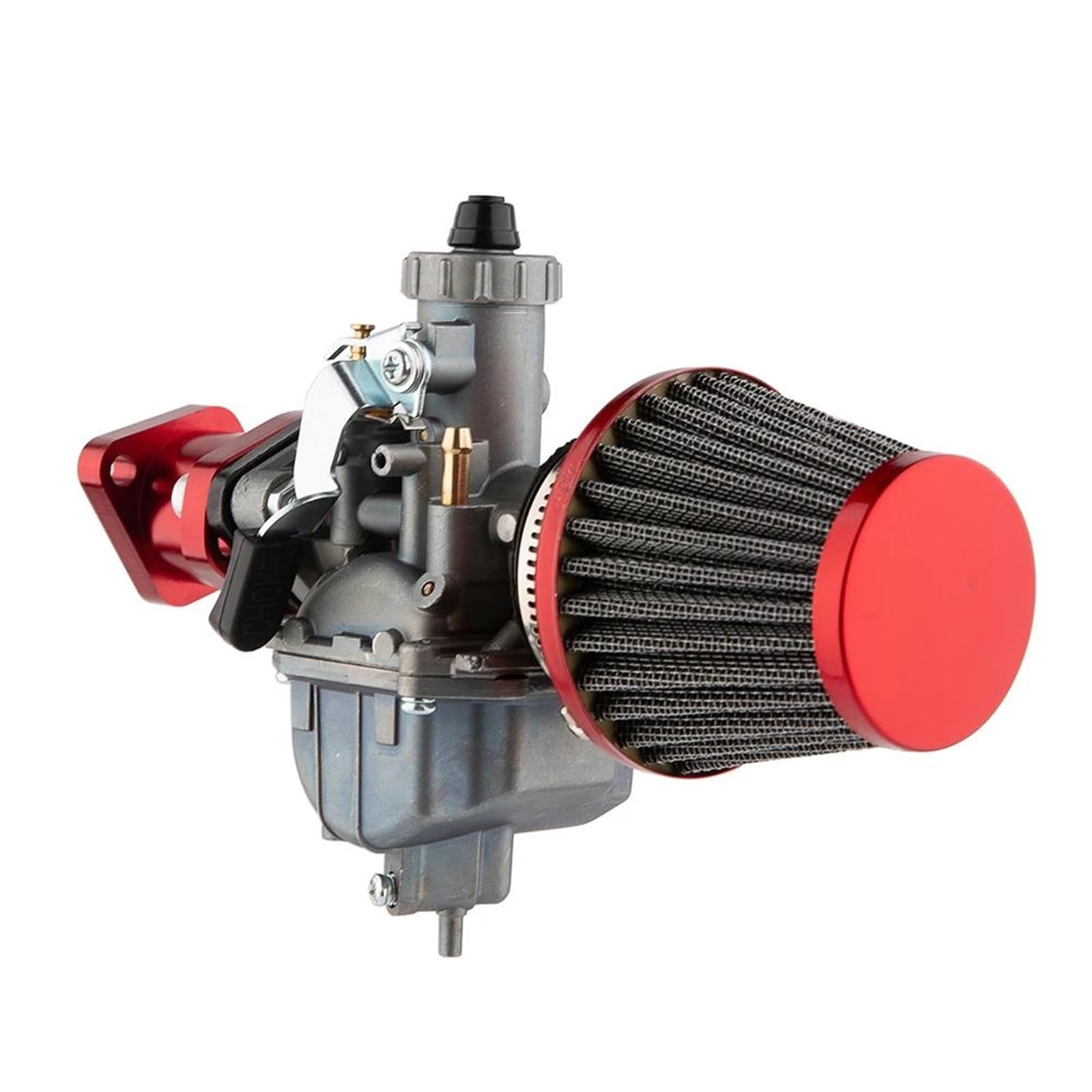 Roller Vergaser Für Predator 212cc 196cc CT200U BT200X CT 200 U BT 200 X Für Mini Bike KT196 Go Kart GX160 GX200 6,5 Hp Klon Motor Luftfilter Vergaser Vergaser Motor(RED) von NOKRGQW