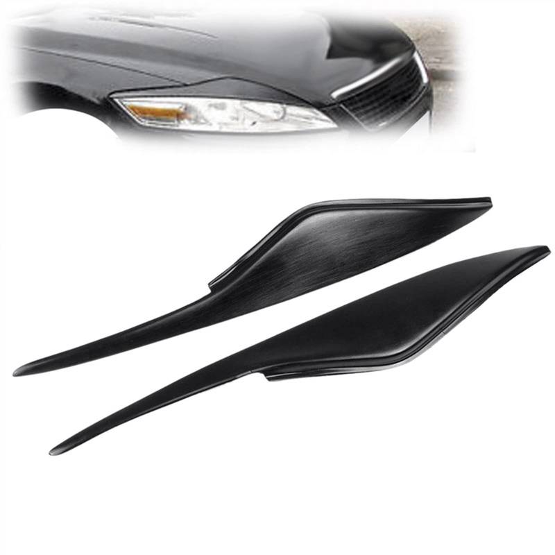 Auto Augenlid Aufkleber Auto Glas Schwarz Scheinwerfer Augenbraue Abdeckung Trim Scheinwerfer Aufkleber Für Ford Für Mondeo Für MK4 2007-2013 2012 2011 2010 2009 2008 von NOLLAM