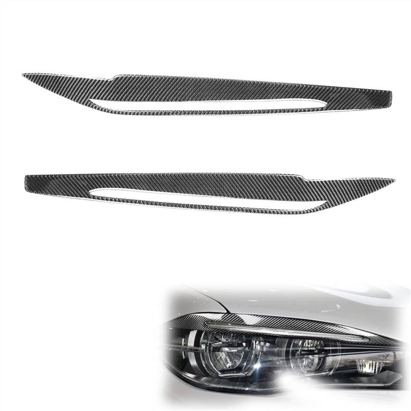 Auto Augenlid Aufkleber Autoscheinwerfer Augenbrauen Augenlider Verkleidungsabdeckung Für BMW Für F15/F16 Für X5 Für X6 2014-2018 2015 2016 2017 Kohlefaser-Auto-Styling-Zubehör von NOLLAM