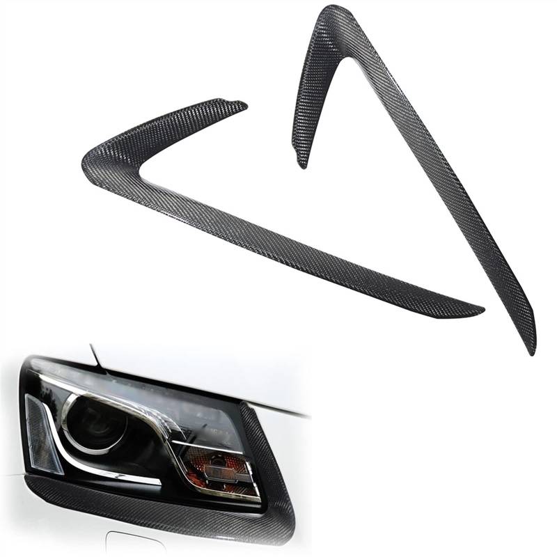 Auto Augenlid Aufkleber Car Styling Dry Carbon Fiber Scheinwerfer Augenbraue Augenlider Unten Low Part Layer Trim Cover Aufkleber Für Für Q5 2010-2015 2011 2012 2013 2014 von NOLLAM