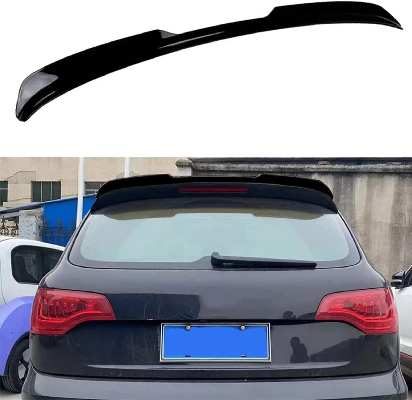 Auto Heckspoiler Flügel Lippe für Audi SQ7 / Q7 S-Line MK.1 2007-2015 2008 2009 2010 2011, Auto-Spoiler Kofferraumspoiler Kratzfest Autospoiler Auto Zubehör von NOLLAM