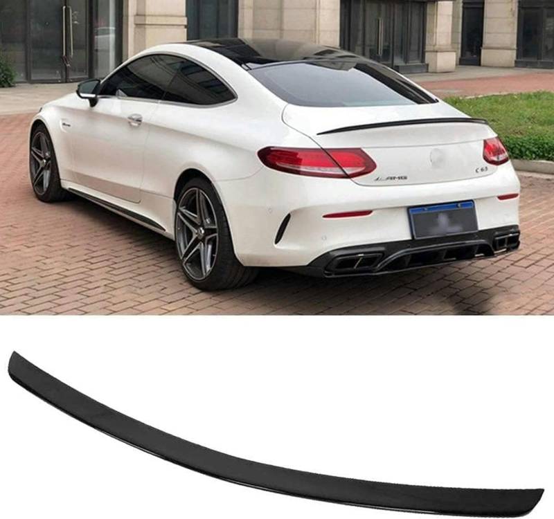 Auto Heckspoiler Flügel Lippe für Mercedes-Benz Clase C W205 C205 C250 C300 C350 Coupé De DOS Puertas 2016-2019, Auto-Spoiler Kofferraumspoiler Kratzfest Autospoiler Auto Zubehör von NOLLAM