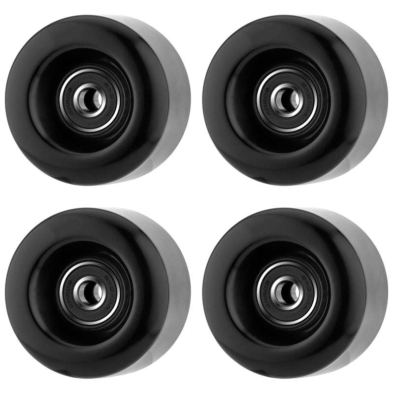 NONMON 4Pcs Quad Rollschuhe Ersatz Rollen, 58mm x 32mm 82A PU Räder mit Vorinstalliert Kugellager 608RS ABEC-9, Rollschuhzubehör Set für Außen Innen Doppel Reihe Skating Skateboard von NONMON