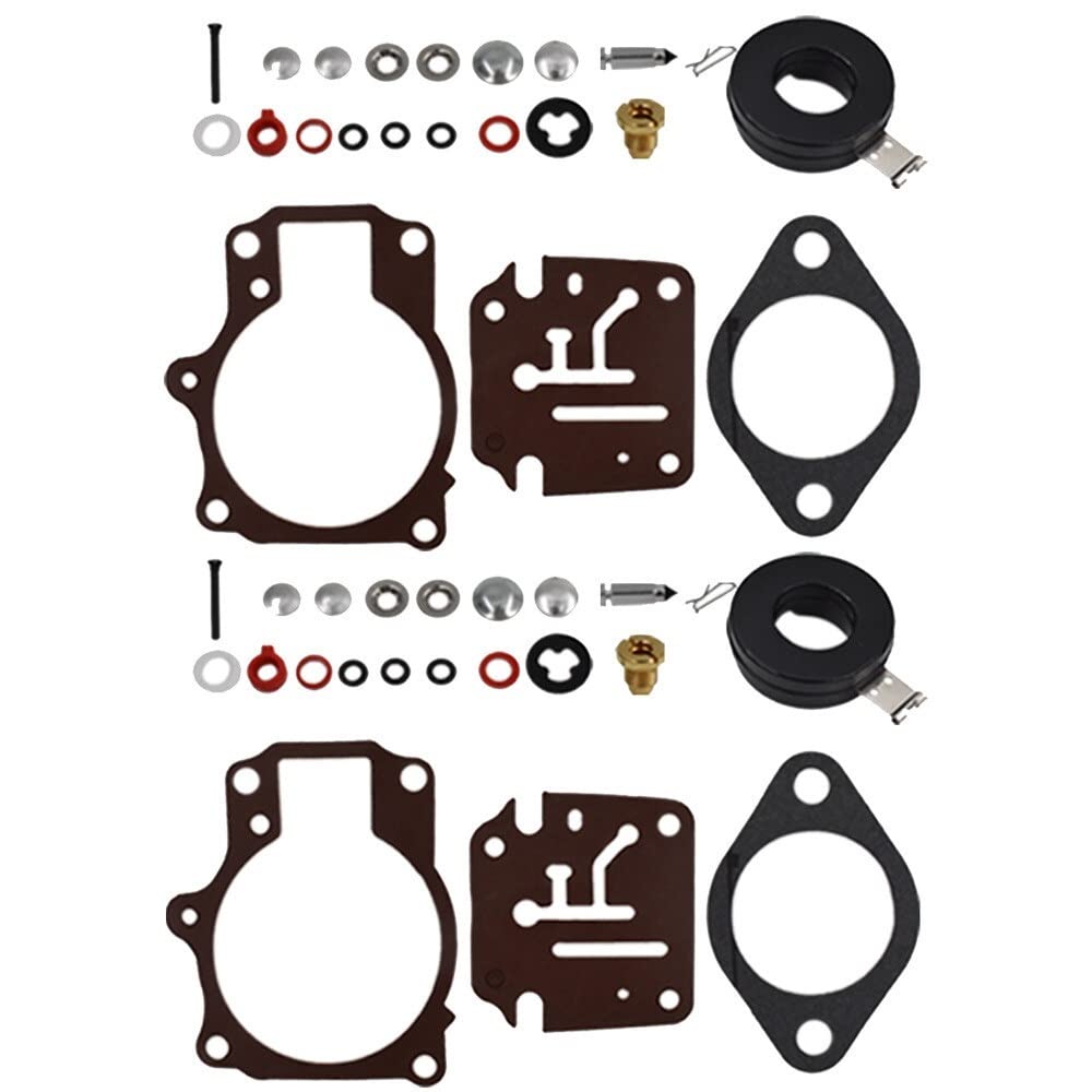 NONROT 2 Stück Vergaser Carb Rebuild Kit mit Schwimmer for Johnson for Evinrude 50 55 60 PS von NONROT