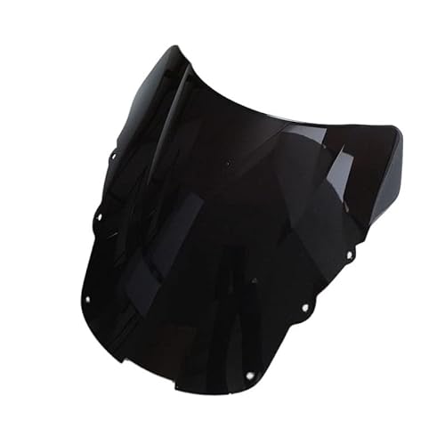 NONROT Cherk Hochwertiges Motorrad Schwarz ABS Windschutzscheibe Windschutzscheibe Doppelblase for H-on-da for CBR1100XX for CBR 1100 XX 1996-2007 98 99 von NONROT