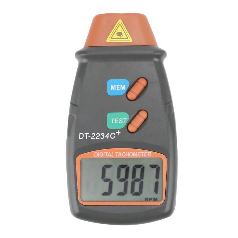 NOPNOG Handheld-Lasertachometer, digitales Drehzahlmessgerät, Geschwindigkeitsmesser, berührungslos von NOPNOG