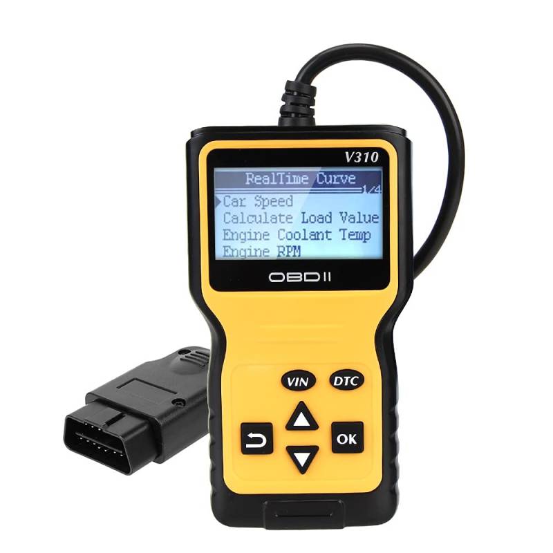 NOPNOG V310 OBD2 Codeleser, Scanner, EOBD-Fehler-Scan-Tool zum Lesen/Löschen, Digitalanzeige von NOPNOG