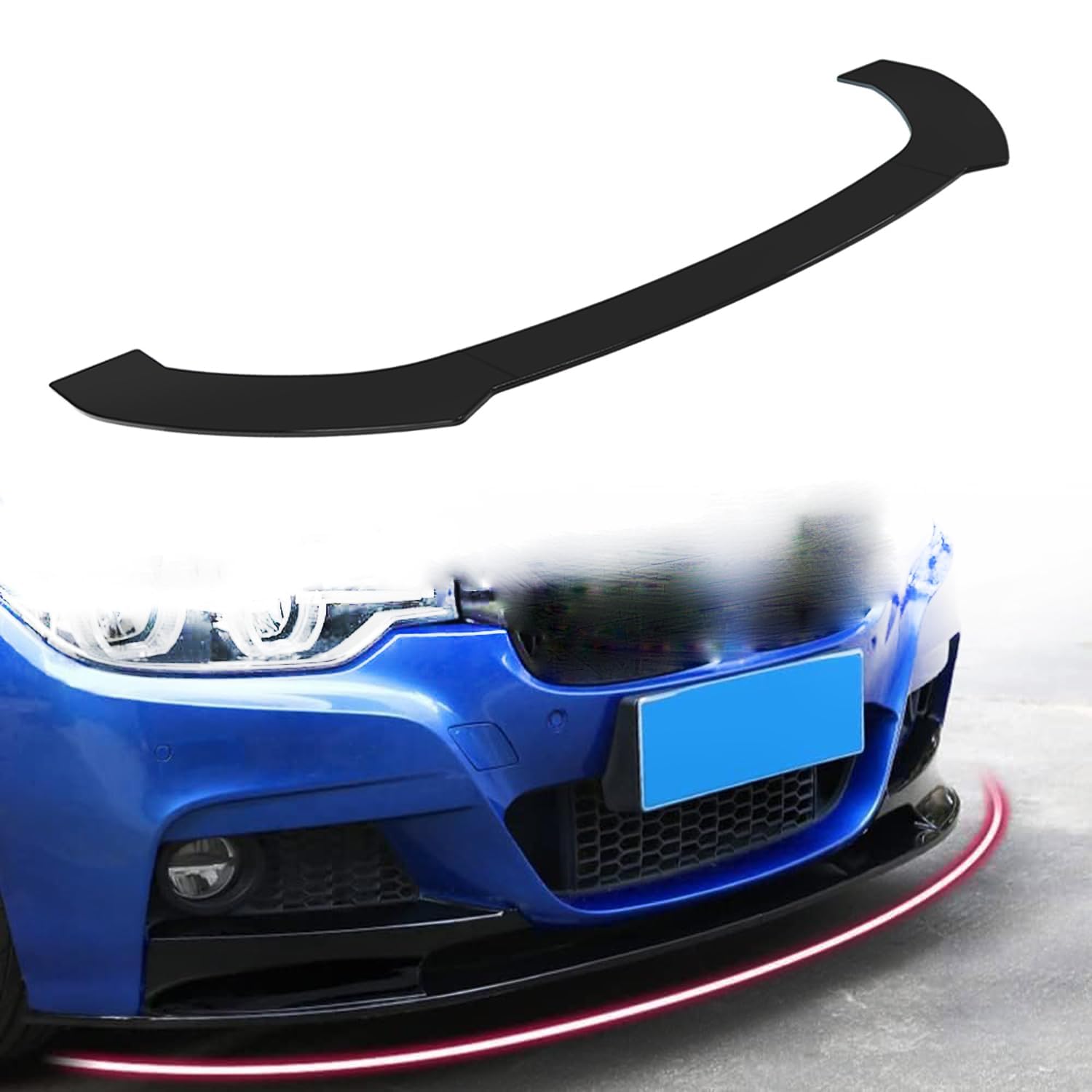 Auto Frontspoiler Lippe für BMW Serie 2 Series 2er F45/F46 Active Tourer/Gran Tourer 2014-2021, Segmentiert Kratzfest Kollisionssicher Lippenspoiler Frontstoßstangenlippe, Car Zubehör von NORAS