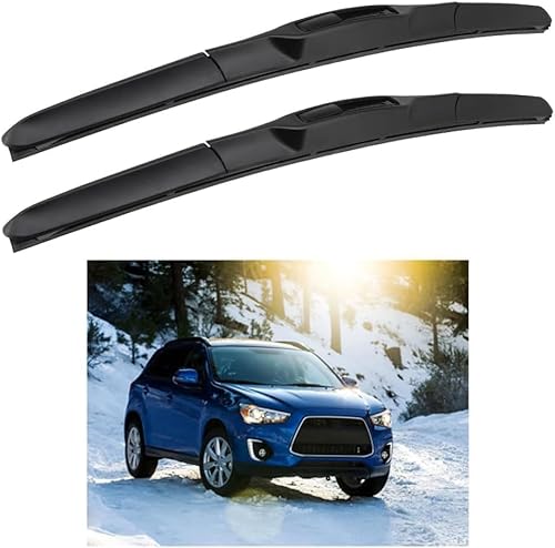 Scheibenwischerblätter für Mitsubishi ASX RVR 24"+21" 2011-2020, Auto Scheibenwischer Vorne Und Hinten Wischerblätter Ersatzwischblätter Zubehör von NORAS