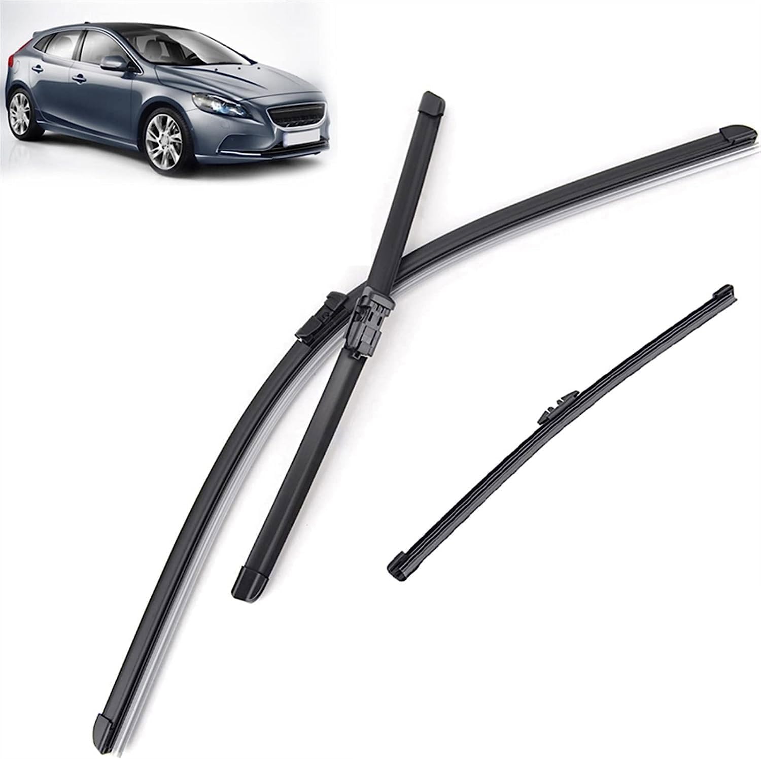 Scheibenwischerblätter für Volvo V40 2012-2016 26" 19" 11", Auto Scheibenwischer Vorne Und Hinten Wischerblätter Ersatzwischblätter Zubehör von NORAS