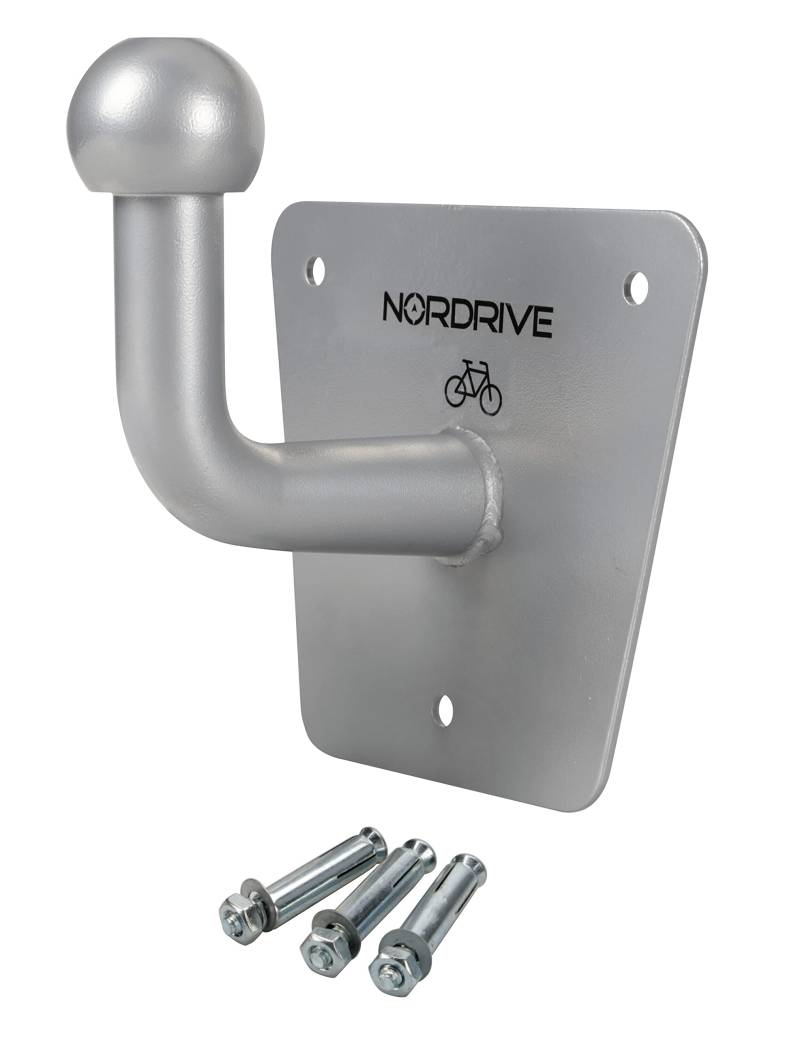 NORDRIVE N50950 Sphere-1 Universalhalterung für Fahrradträger hinten mit Anhängerkupplung, Befestigung an Wand oder Decke – maximale Traglast 100 kg von NORDRIVE