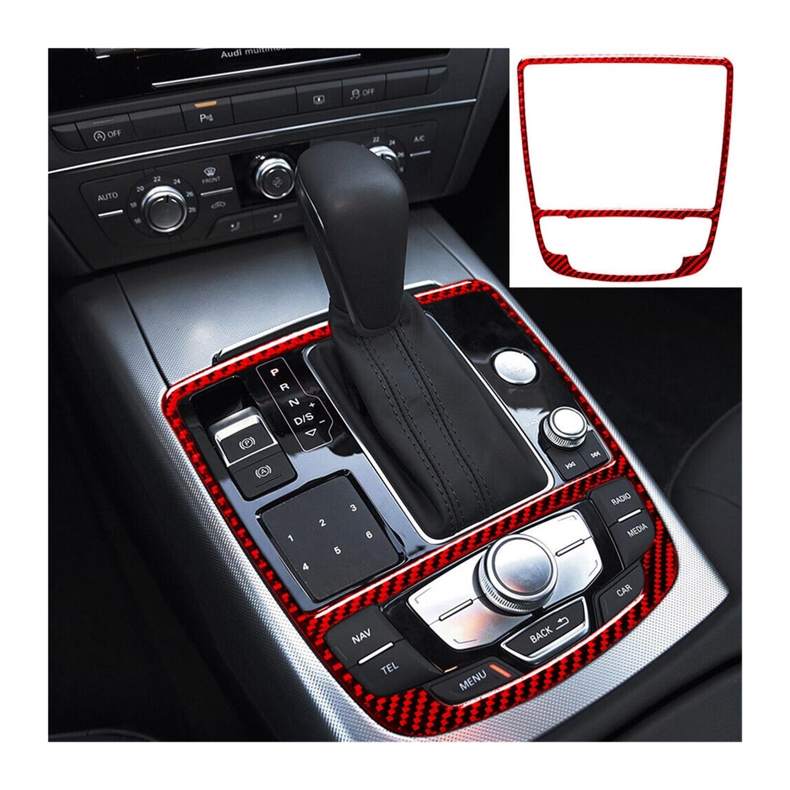 Auto Interieurleisten Für A6 C7 A7 4G8 2012 2013 2014-2018 Auto Zentrale Steuerung Getriebe Shift Panel Aufkleber Innen Abdeckung Trim Auto Interieur Dekor(Stil 3) von NORTOK