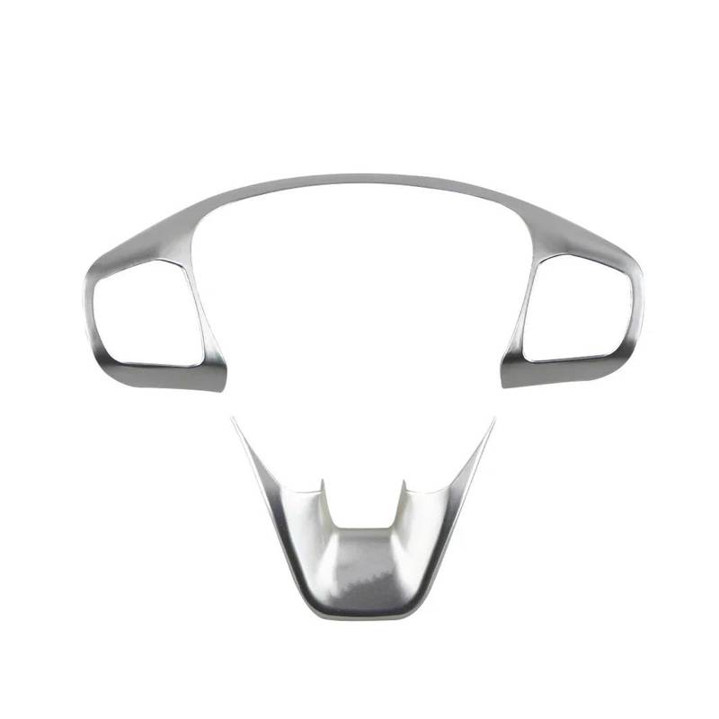 Auto-Lenkradabdeckung Trim-Dekorationsaufkleber für Focus Mk4 ST Line 2019 2020 2021 Lenkrad Abdeckung Schalter Taste Rahmen Trim Lenkradabdeckung,-Silver von NOTEDI
