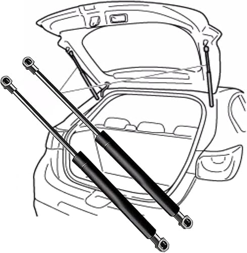 NOTEDI Auto Kofferraum Gasfeder für VW Touareg (7P) 2010-2018, Kofferraumdeckel Stoßdämpferstütze Gasfederstange Stütze Gas Struts Springs von NOTEDI