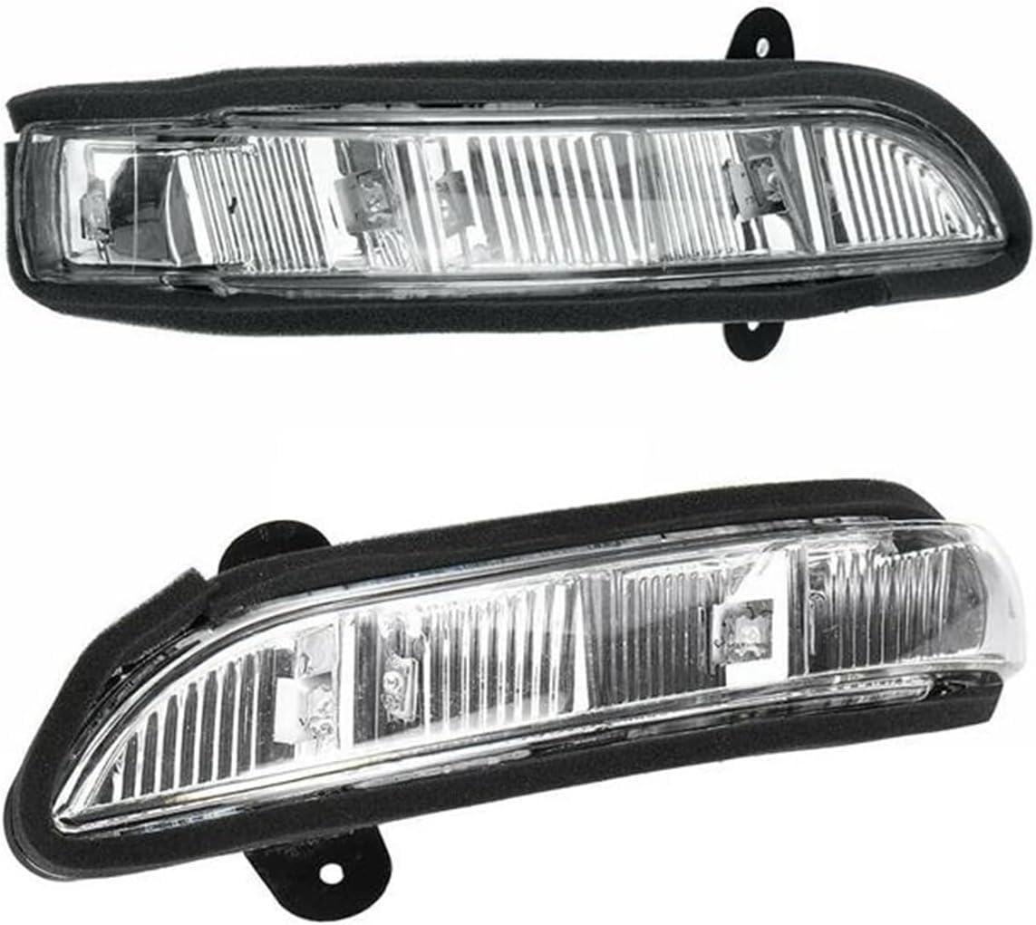 NOTEDI Seitenspiegel-Blinkerleuchten Auto Rückspiegel Blinker Für Benz W211 W221 2007 2008 2009 2010 Auto Rückspiegel Seitenspiegel Blinker Kontrollleuchte,Left and Right von NOTEDI