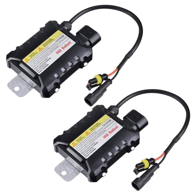 NOUVARis 55W HID Bi Xenon VorschaltgeräT 12V Digital Slim VorschaltgeräT Schnelles, Helles Elektronisches VorschaltgeräT für H1 H3 H3C H4-1 H4-2 H7 H8 9005 9006 von NOUVARis