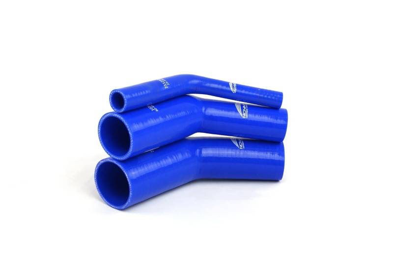 NovaNox® Reduzierbögen 45° / 90° Silikonschlauch Ladeluftschlauch *Größe wählbar*, Innendurchmesser:Ø 60-51 mm, Farbe:Blau, Schlauchwinkel:45° Bogen von NOVANOX GERMAN ENGINEERING