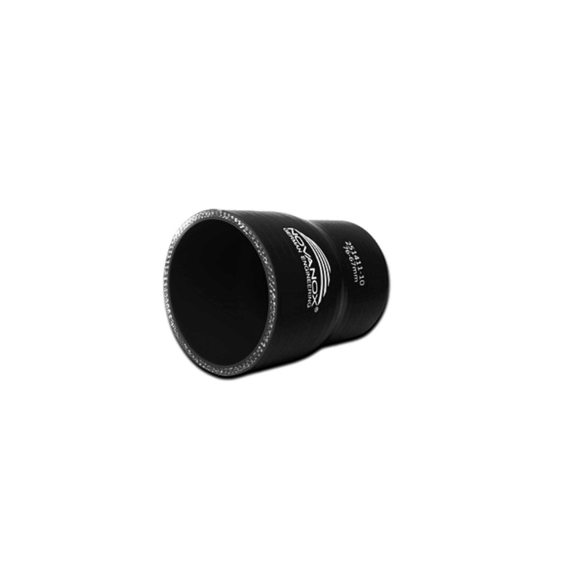 Novanox German Engineering® Reduzierstück ID 22-34 bis 114-102mm Silikonschlauch Kühlwasserschlauch flexibel Schlauchverbinder Universal-Schlauch Ladeluftschlauch (Schwarz, Ø 70-60 mm) von NOVANOX GERMAN ENGINEERING