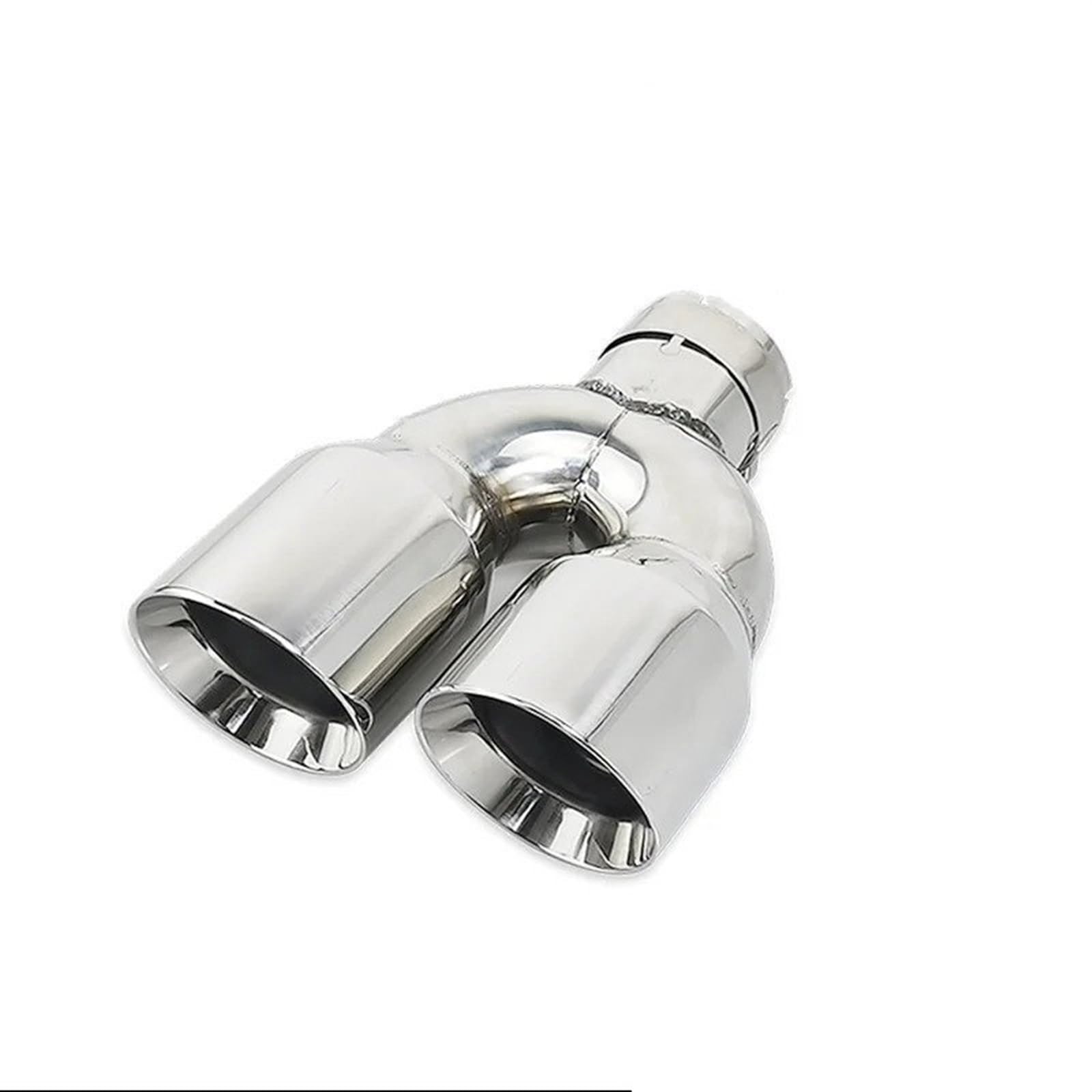 Auto Doppelendrohr 1 Stück Auspuff Dual Tip 304 Edelstahl Für Universal Auto Schalldämpfer Schwanz Rohre Ändern Auto Endrohrblenden(Right 60mm-89mm) von NOVEMS