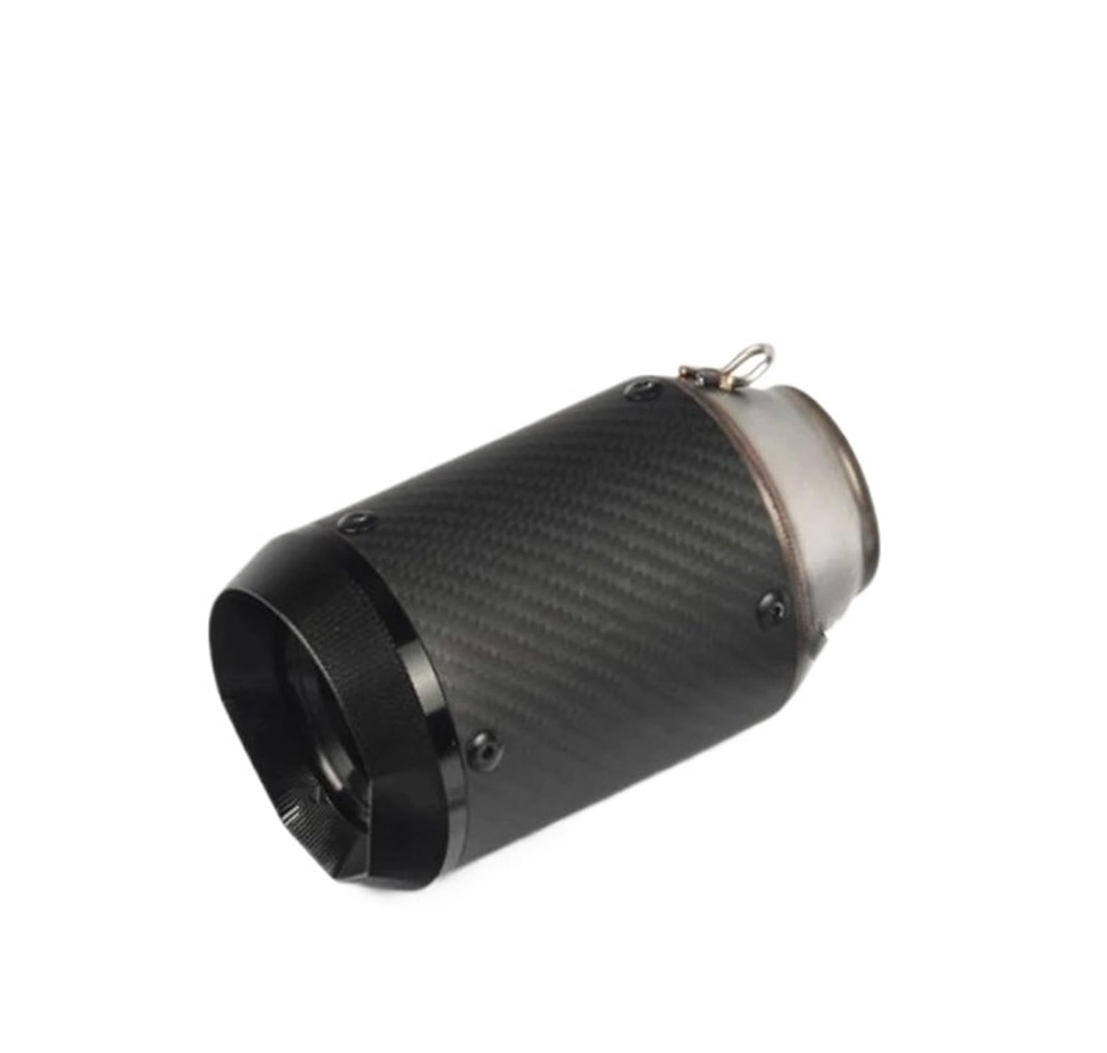 Auto Doppelendrohr Motorrad 51mm Auspuff Schalldämpfer Rohr Rohr Schweißen Adapter Auto Endrohrblenden(Schwarz) von NOVEMS