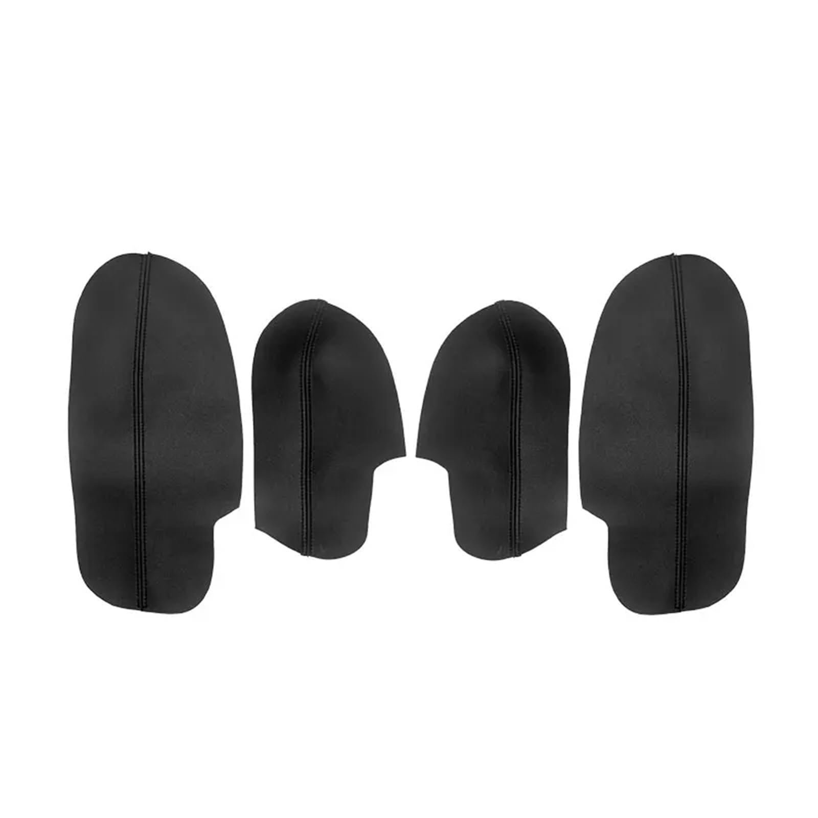 Auto Ersatz Türgriff Innen Für Accord 2008–2012, 4 Stück, Auto-Innentürgriff, Armlehnen-Panel, Wachen, Mikrofaser-Leder-Abdeckungs-Ordnung Auto Türgriff Innen(4pcs armrest Black) von NOVEMS