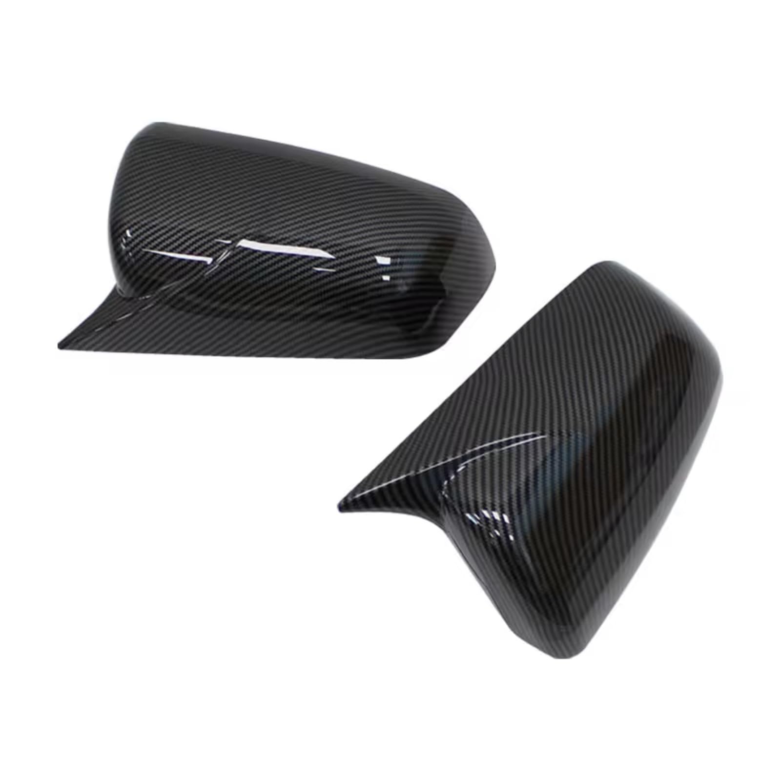 Auto Spiegelkappen Für Für Lancer X 10 EX Für EVO 2008-2012 Seitentür Rückspiegel Abdeckkappe Trim Shell Aufkleber Spiegelkappen(Carbon Fiber) von NOVEMS