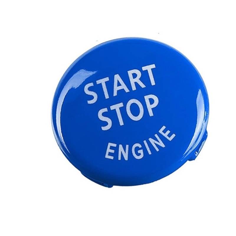 Innenraum Auto Zubehör Für 13 5 Serie X1 X5 X6 E71 Z4 E87 E90 E91 E60 E84 E83 Auto Motor Schalter Power Zündung Start Stop Taste Abdeckung Ersetzen Autozubehör Innenraum(Bright blue) von NOVEMS