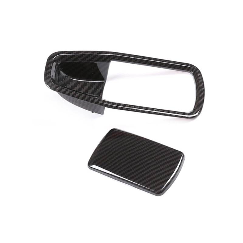 Innenraum Auto Zubehör Für 3 4 Serie G20 G28 320li 325L 2020-2024 Auto Co-pilot Handschuh Box Griff Abdeckung Trim Aufkleber Innen Zubehör Autozubehör Innenraum(Carbon fiber Style) von NOVEMS