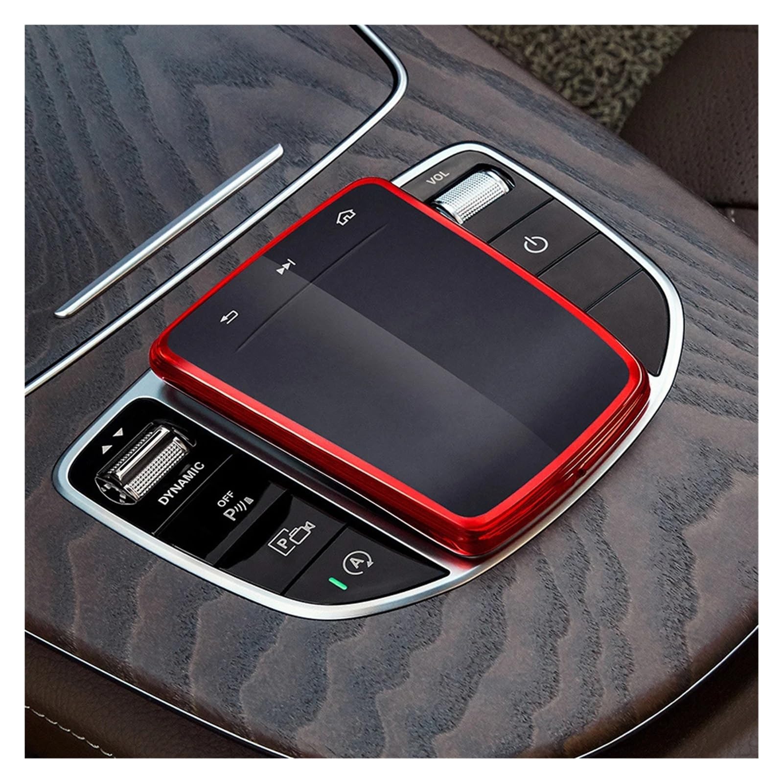 Innenraum Auto Zubehör Für Benz AB Für CLA Für GLE Für GLS Für GLB Klasse W177 W247 C118 W167 Auto Zubehör TPU Center Control Maus Screen Protector Abdeckung Autozubehör Innenraum(Red) von NOVEMS