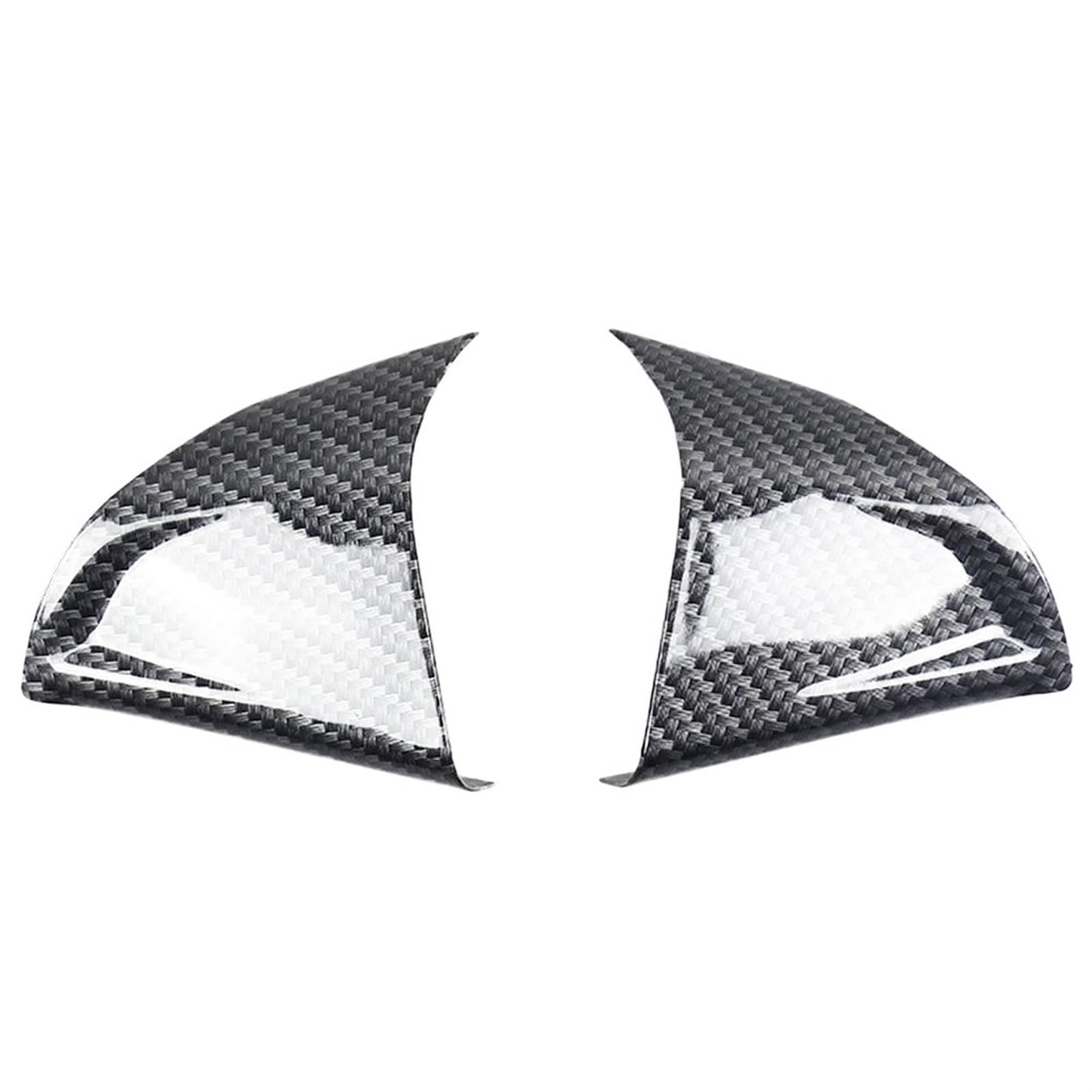 Innenraum Auto Zubehör Für Chevrolet Für Cruze Limousine Fließheck 2009-2015 Auto Chrom Lenkrad Schutzhülle Trim Aufkleber Zubehör 2PCS Autozubehör Innenraum(A Carbon fiber) von NOVEMS