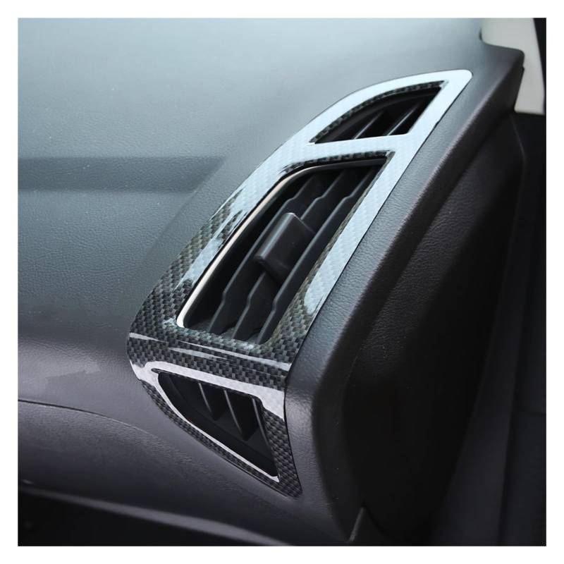 Innenraum Auto Zubehör Für Ford Für Focus 3 4 MK3 MK4 2012-2016 2017 2018 Auto Innen Vorne Air Vent Trim Klimaanlage Dekoration Aufkleber 1 Paar Autozubehör Innenraum(Carbon fiber) von NOVEMS