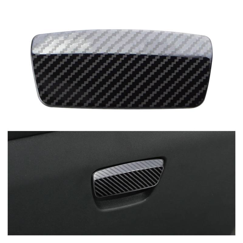 Innenraum Auto Zubehör Für Peugeot 2008 208 2014-2019 Auto Handschuhfach Griff Abdeckung Handschuhfach Griff Dekoration Trim Aufkleber Zubehör Autozubehör Innenraum(Carbon fiber) von NOVEMS