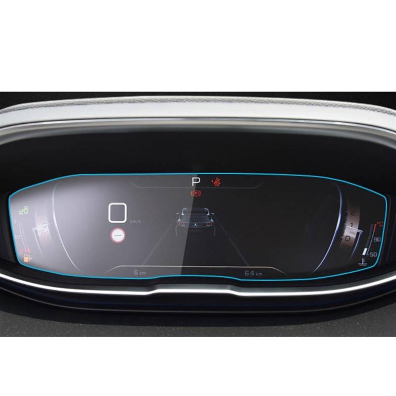 Innenraum Auto Zubehör Für Peugeot 3008 5008 3008GT 4008 2017 2018 2019 Schutzfolie Auto GPS Navigation Gehärtetes Glas Displayschutzfolie Autozubehör Innenraum(12.3inch Instrument) von NOVEMS