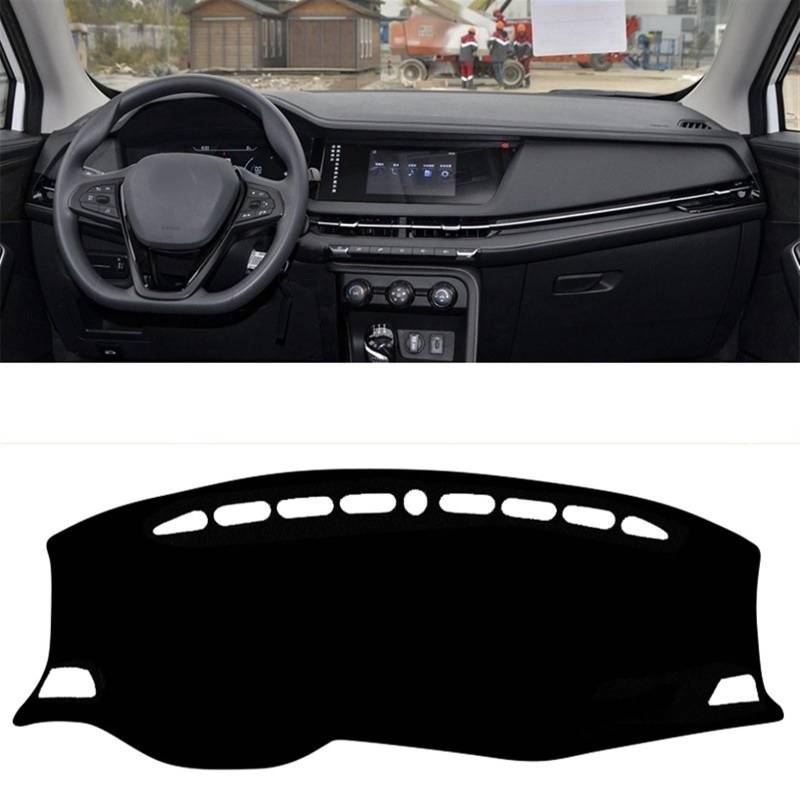 Matte Teppich Armaturenbrett Für Changan CS15 2016-2019 2020 2021 2022 2023 Auto Dashboard Abdeckung Matte Dashboard Sonnenschutz Teppich Anti-uv Schutz(A 2019-2023 Black) von NOVEMS