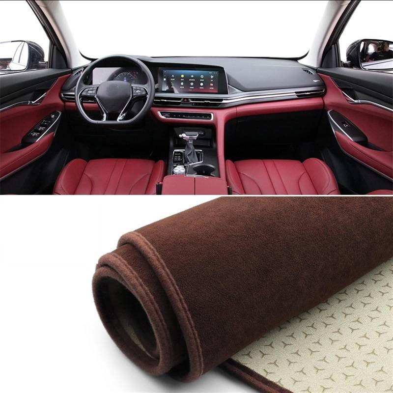 Matte Teppich Armaturenbrett Für Changan CS75 Plus 2020 2021 2022 Auto-Armaturenbrett-Abdeckungsmatte Instrumententafel-Teppiche Anti-UV-Rutsch-Schutz(B Brown) von NOVEMS