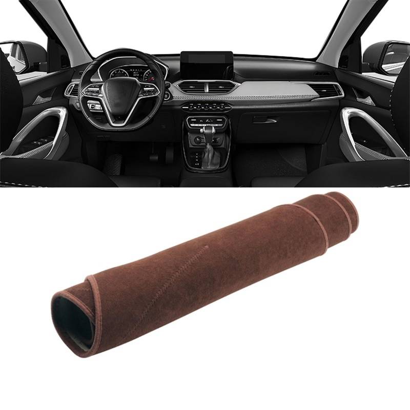 Matte Teppich Armaturenbrett Für Chevrolet Für Captiva 2019 2020 2021 2022 2023 Auto Dashboard Abdeckung Matte Dashboard Sonnenschutz Pad Instrument Teppiche(B Brown) von NOVEMS