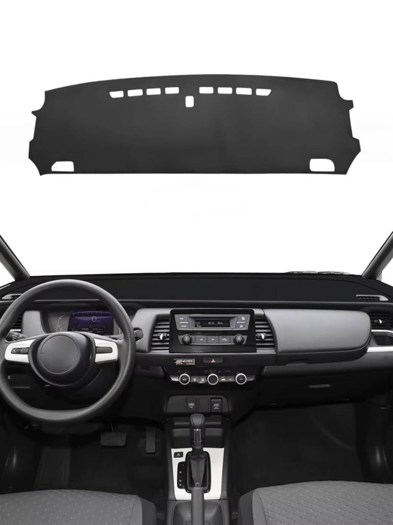 Matte Teppich Armaturenbrett Für Fit Für Jazz GR GS 2020 2021 2022 2023 2024 Dashboard Abdeckung Matte Instrument Dashmat Sonnenschirm Pad Auto innen von NOVEMS