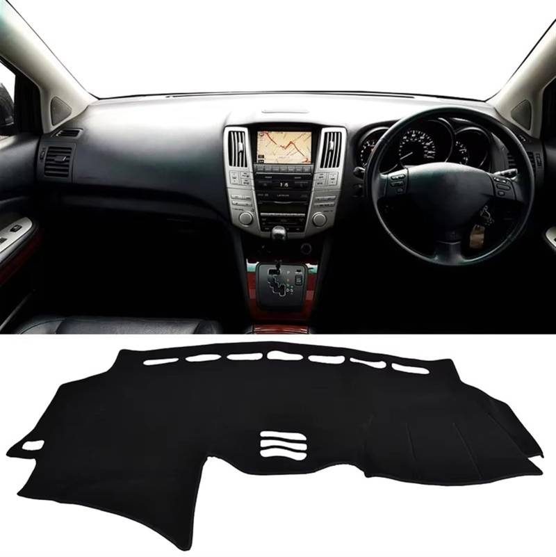 Matte Teppich Armaturenbrett Für Toyota Für Harrier 2004 2005 2006 2007-2013 Dashboard Abdeckung Dash MAT PAD SONNENSCHATTEN Dash Board Abdeckung Teppich RHD von NOVEMS