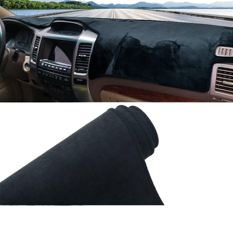 Matte Teppich Armaturenbrett Für Toyota Für Land Für Cruiser Für Prado 120 J120 2003-2006 2007 2008 2009 Auto-Armaturenbrett-Abdeckung Vermeiden Sie Lichtmatten Sonnenschutz(B LHD Black) von NOVEMS