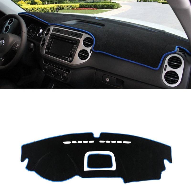 Matte Teppich Armaturenbrett Für VW Für Tiguan MK1 MK2 R Linie 2009-2021 2022 Auto Dashboard Vermeiden Licht Pad Instrument Plattform Schreibtisch Abdeckung Matte Teppiche(2009-2015 Blue Side) von NOVEMS