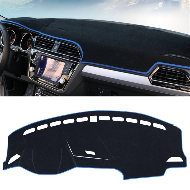 Matte Teppich Armaturenbrett Für VW Für Tiguan MK1 MK2 R Linie 2009-2021 2022 Auto Dashboard Vermeiden Licht Pad Instrument Plattform Schreibtisch Abdeckung Matte Teppiche(2016-2022 Blue Side) von NOVEMS