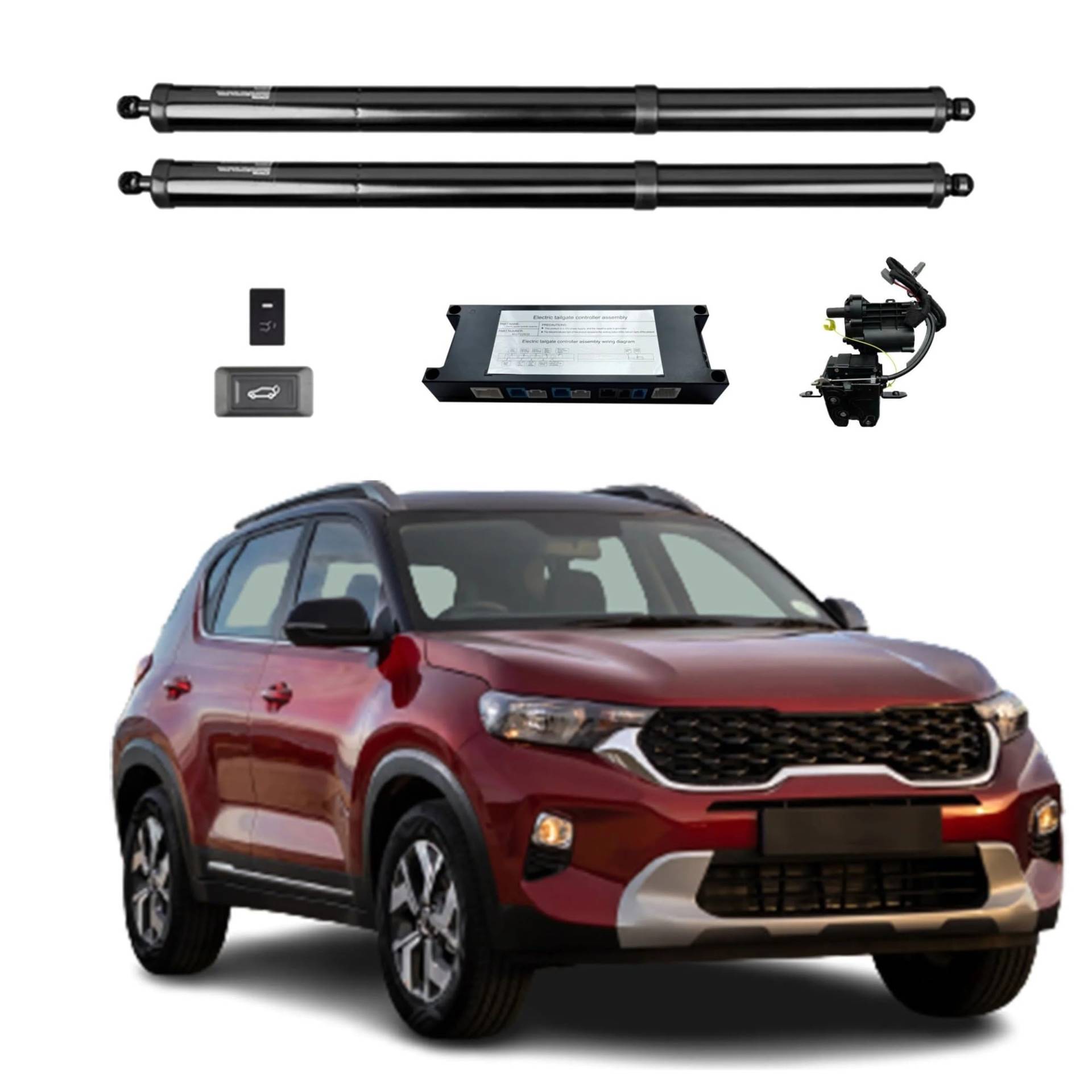 heckklappendämpfer Für Kia Für Sonet 2021 Elektrische Heckklappe Power Zurück Tür Heckklappe Heckklappe Auto Boot Trunk Strut Shock Lift Stange Antrieb gasfeder heckklappe(with Kick Sensor) von NOVEMS