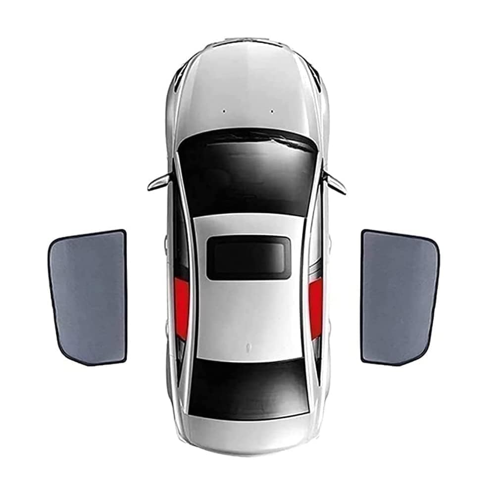 Auto Fenster Sonnenschutz Für Peugeot 3008 2016-2023,Vorne Hinten Seitenscheibe Atmungsaktives Staubschutz PrivatsphäRe Schutz Sonnenblende,B-2pcs Rear Window von NOVSKI