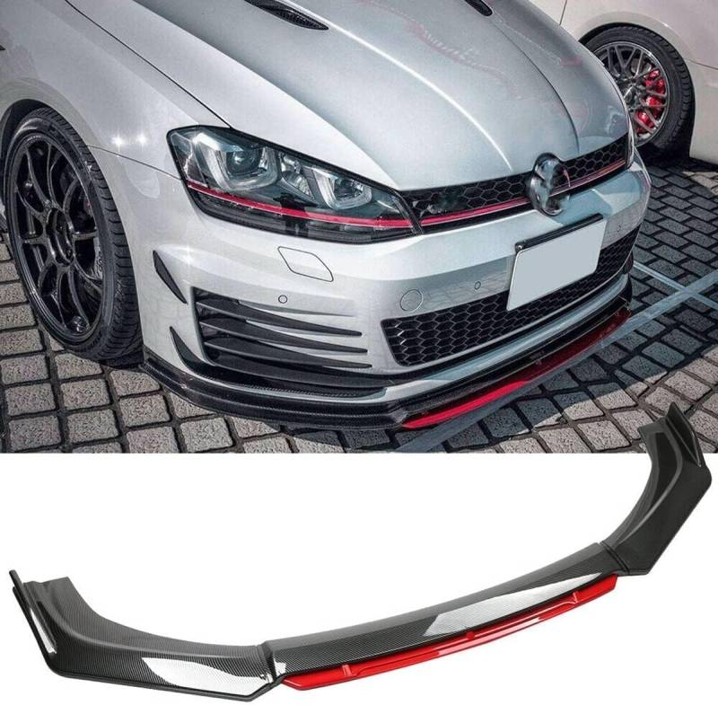 Auto Frontspoiler Stoßstange Lippe für Opel Vectra C Antara Insignia A Kombi Zafira B Astra,Dauerhaft AntiKollision Frontstoßstange Diffusor Seitensplitter Protector von NOVSKI