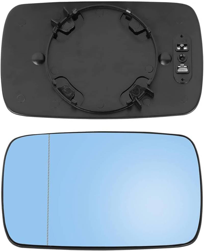 Spiegelglas Beheizbar für BMW E39 E46 320i 330i 325i 525i,Links Rechts AußEnspiegelglas Beifahrer Fahrerseite Ersatz AutozubehöR.,A-Left von NOVSKI