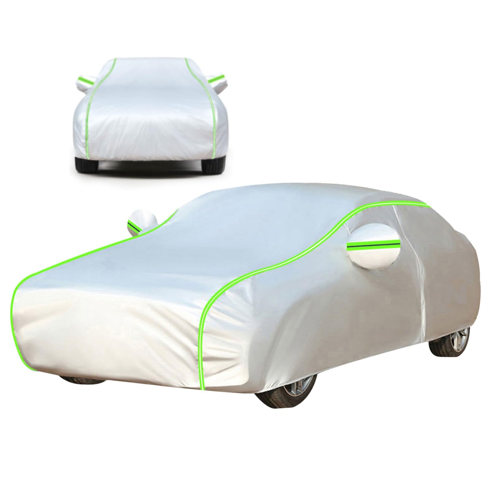 NOYORO Autoabdeckung für F𝐢at Barchetta (391,6 x 164 x 126,5cm),Einfach zu verwendende wasserdichte Autoabdeckung - Ideal für den täglichen Gebrauch von NOYORO