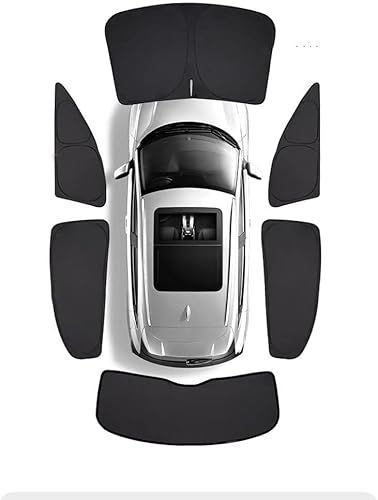 NPORT Auto Sonnenschutz für BMW X5 G05 2019, Front Heck Und Seitenscheibe UV Schutz Reflektierende Hitzeschutz der Privatsphäre,A/6pcs von NPORT